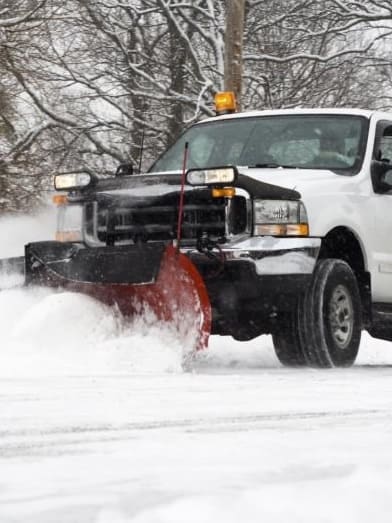 snow plowing